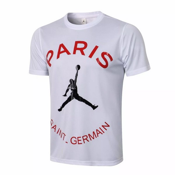 Trainingsshirt Paris Saint Germain 2021-22 Weiß Rote Fussballtrikots Günstig